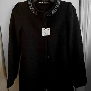 ZARA tweed coat XS